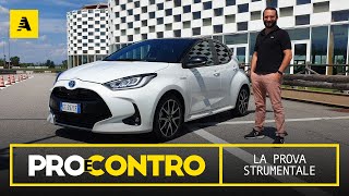 Toyota YARIS Hybrid 2021  PRO e CONTRO  RECENSIONE STRUMENTALE [upl. by Tova]