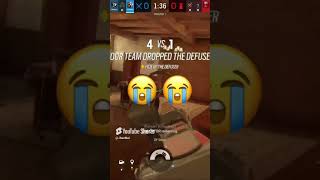 He’s Slowly Losing Brain Cells😂😂 shorts rainbowsixsiege funny [upl. by Ilesara]