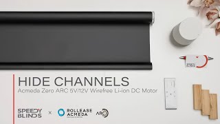 Acmeda Zero – Hide or Unhide Unused Channels on Remote  Rollease Acmeda Zero ARC Wirefree DC Motor [upl. by Kcirdahc]