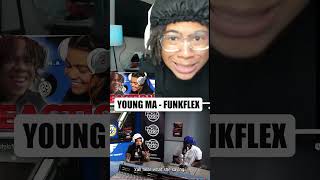 YOUNG MA IS TUFF OMG LINK IN BIO reactions funkflex youngma shorts musicreaction [upl. by Zaob562]