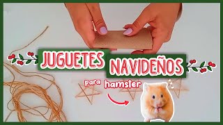 🎄🐹 JUGUETES DE NAVIDAD PARA HAMSTER  MANUALIDADES NAVIDEÑAS [upl. by Nawrocki836]