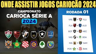 COMO ONDE E QUANDO ASSISTIR OS JOGOS DO CAMPEONATO CARIOCA 2024  QUANDO É A ESTRÉIA DO FLAMENGO [upl. by Claman]