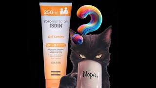 Isdin fotoprotector Gel Cream spf 50 reseñaopinión [upl. by Kenn]