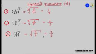 Potenciación y radicación con números racionales [upl. by Nae147]