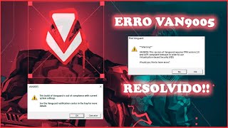 VANGUARD VALORANT  COMO RESOLVER ERRO VAN9005 TPM 20 E UEFI [upl. by Vinn]