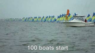 2007 Sunfish Worlds Race Start [upl. by Koloski]