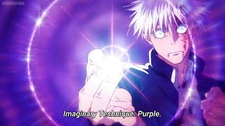 Gojo  Imaginary Technique  Purple  Gojo vs Toji final battle  Jujutsu Kaisen season 2 episode 4 [upl. by Erie]