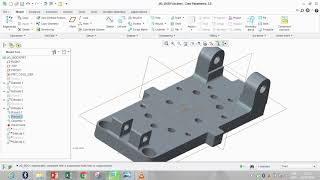 Leaf Drill Jig on Creo 1 [upl. by Drarrej288]