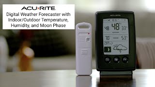 Digital Weather Forecaster with IndoorOutdoor Temperature Product Features [upl. by Bunni]