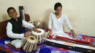 माझ्या भिमाच्या नावाचं  Mazya Bhimachya Navach  Banjo player Pallavi and tabla player Pramod [upl. by Franciskus831]