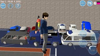 My high school simulator game part 647😱 IIcarcollectionsakuraschoolsimulatorindonesia viralvideo [upl. by Clintock671]