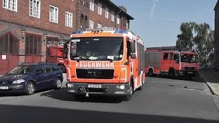 Löschzug Berliner Feuerwehr FW 3100 Spandau Nord aus 2 Perspektiven [upl. by Ahola483]