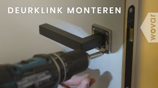 Hoe monteer ik een deurkruk op rozet  Deurkruk monteren [upl. by Anirbus]