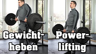 Unterschied zwischen Gewichtheben und Powerlifting beim Kreuzheben [upl. by Mohammad777]