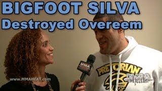 Bigfoot Silva Told Overeem To Get Up  Keep Fighting After He Knocked Him Out [upl. by Serilda692]