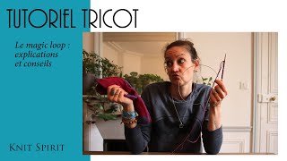 Tricot Tricoter en rond avec le magic loop  conseils [upl. by Conney]