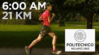 Mezza MARATONA e Giornata in Università VLOG POLITECNICO MILANO [upl. by Aesoh]