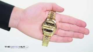 Sekonda Gents Gold Tone Steel Bracelet Watch 3330 [upl. by Soneson41]