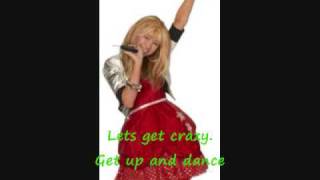 Hannah Montana Lets Get Crazy KaraokeInstrumental [upl. by Severen]