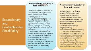 VCE Economics  Unit 4 Outcome 1  19  Budgetary Policy  Expansionary and Contractionary Budgets [upl. by Surtimed]