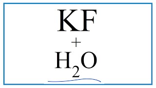 How to Write the for KF  H2O Potassium fluoride  Water [upl. by Siddon]