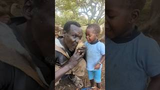 Very beautiful hadzabetribe wildlife eating shortsvideo [upl. by Towney]