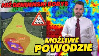 ZALANIA POWODZIE SILNY WIATR I BURZE ZABLOKOWANY NIŻ GENUEŃSKI Vb BORYS Ostrzeżenia [upl. by Alejandro]