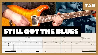 Gary Moore  Still Got the Blues live Guitar Tab  Lesson  Cover  Tutorial  PRS SE McCarty 594 [upl. by Akenaj]