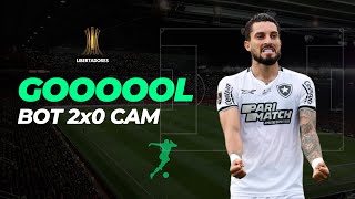 Gol de Alex Telles 44’  1T  BOTAFOGO 2x0 ATLÉTICO [upl. by Ahens207]