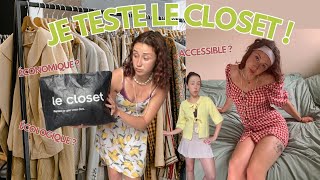 Je TESTE la LOCATION DE VÊTEMENTS le closet [upl. by Thisbe]