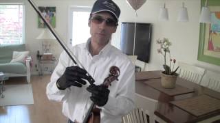 Protecting Violin Fingers with Special Gloves [upl. by Ingraham]