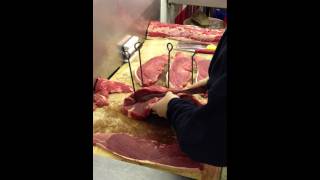 Slicing Chump Steak and Rump Steak [upl. by Reniti265]