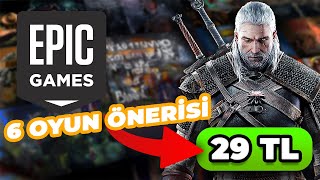 YILBAŞI İNDİRİMLERİ 6 OYUN ÖNERİSİ  EPIC GAMES 3 İNDİRİM KUPONU [upl. by Olenta]