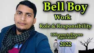 Bell boy duty and Role Responsibility  Bell boy Work Full Information  InfoTech Vlog [upl. by Brunhild]