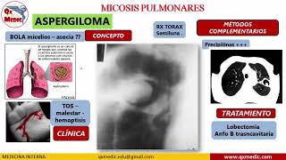 Qx neumologia  MICOSIS PULMONARES [upl. by Yokoyama32]