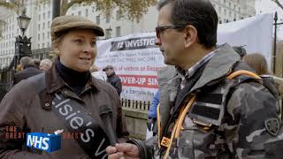 Gosport Memorial Hospital Scandal families protest in Whitehall 24th November 2018 [upl. by Annailuj930]