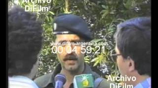 DiFilm  Alzamiento Militar Mayor del Ejército Hugo Reinaldo Abete 1990 [upl. by Elimaj]