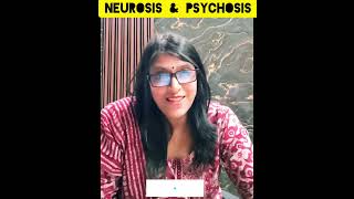 Difference between Neurosis amp Psychosis  Psychology  Anju Goel [upl. by Aloel]