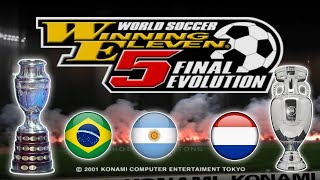 VAMOS POR LOS CLASSIC BRASIL ARGENTINA Y HOLANDA EN WINNING ELEVEN 5  PRO EVOLUTION SOCCER PS2 [upl. by Hayidan96]