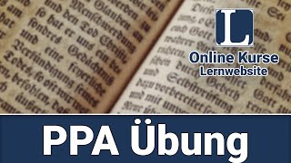 PPA Übung  Erklärung [upl. by Yaner]