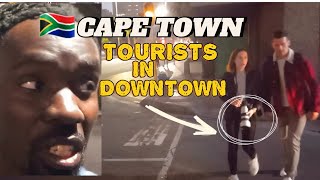 CAPE TOWN SOUTH AFRICA WALKING TOUR AT NIGHT HOW SAFE IS IT ⁉️ [upl. by Dituri117]