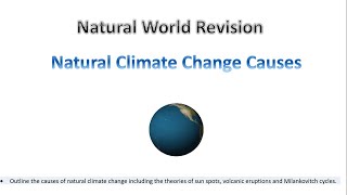 natural climate change causes [upl. by Akinert]