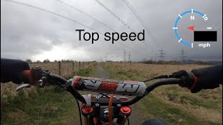 M2r rf 140cc top speed and jumps [upl. by Nikolas]