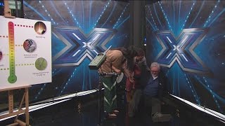 X FactorAndrew styrtede i Aftenshowet  Aftenshowet [upl. by Noedig474]