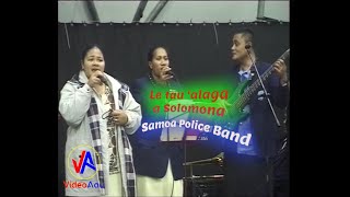 Samoa Police Band  Le tau alaga a Solomona with lyrics [upl. by Nalla]