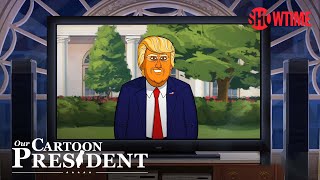 ‘Cartoon Trump’s Big Game Commercial Hijacked’ Ep 302 Cold Open  Our Cartoon President  SHOWTIME [upl. by Elmira]