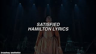 Satisfied  Hamilton Lyrics [upl. by Floria742]