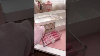 organizing 🤍🎀 makeup makeuporganizer organizer vanity girlie asmrsounds fyp [upl. by Macdermot597]