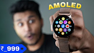 ₹999 Best Budgeted AMOLED Smartwatch🔥 With 143” Big Display😯 Sasti Amoled smartwatch ₹2500 [upl. by Mann]