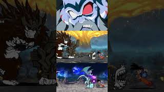 Goku vs Bahamut amp Luza shorts goku songoku TBC Thebattlecats BCU battlecatsultimate [upl. by Bernetta235]